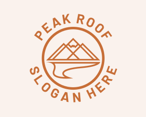 River Mountain Peak logo design