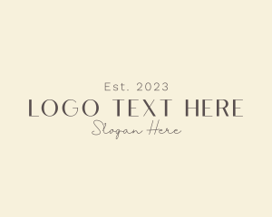 High End - Minimalist Elegant Business logo design