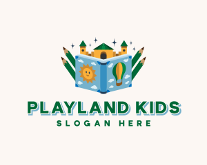 Book Pencil Kindergarten logo design