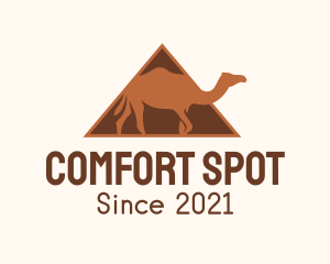 Egypt Camel Pyramid  logo design