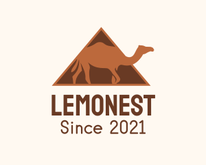 Desert - Egypt Camel Pyramid logo design
