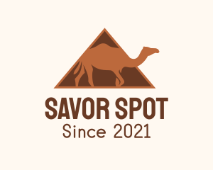 Egypt Camel Pyramid  logo design