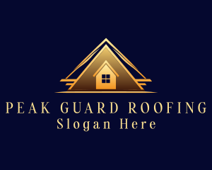 Roof Realty House logo design