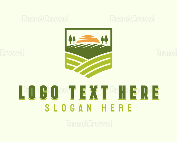 Lawn Garden Landscaping Logo