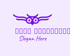 Owl - Purple Owl Aviary logo design