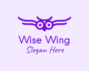 Purple Owl Aviary  logo design