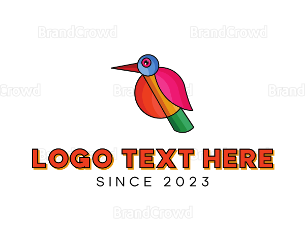 Geometric Creative Bird Logo
