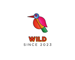 Aviary - Geometric Creative Bird logo design
