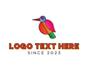 Wing - Geometric Creative Bird logo design