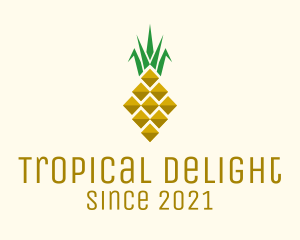 Pineapple - Geometric Modern Pineapple logo design