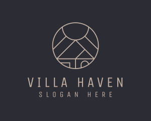 Villa - Home Residence Property logo design