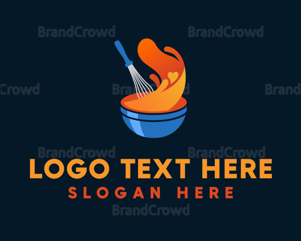 Pastry Dough Bowl Logo