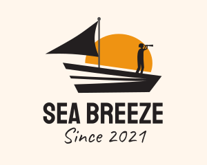 Sea Transport Boat  logo design