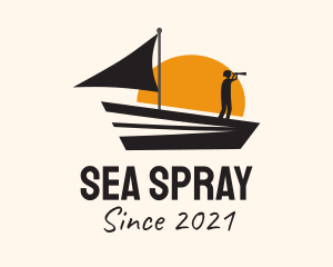 Sea Transport Boat  logo design