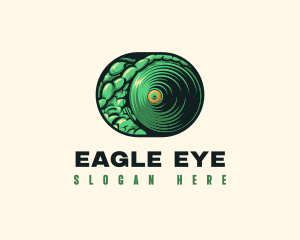 Reptile Chameleon Eye logo design