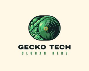 Gecko - Reptile Chameleon Eye logo design