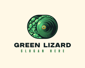 Iguana - Reptile Chameleon Eye logo design