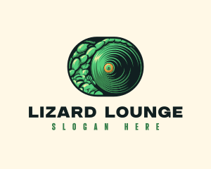 Lizard - Reptile Chameleon Eye logo design