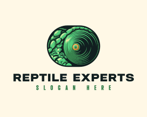 Reptile Chameleon Eye logo design