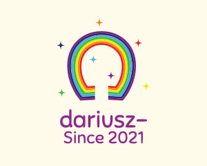 Daycare - Cute Lucky Rainbow logo design