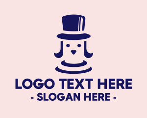 Top Hat - Stylish Elegant Dog logo design