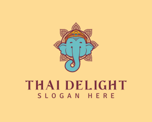 Thailand - Festive Elephant Animal logo design