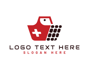Pharmacy - Digital Shopping Basket logo design