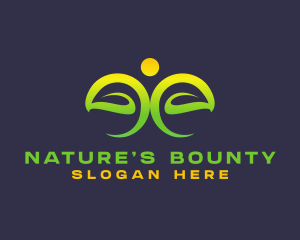 Nature Planting Human logo design