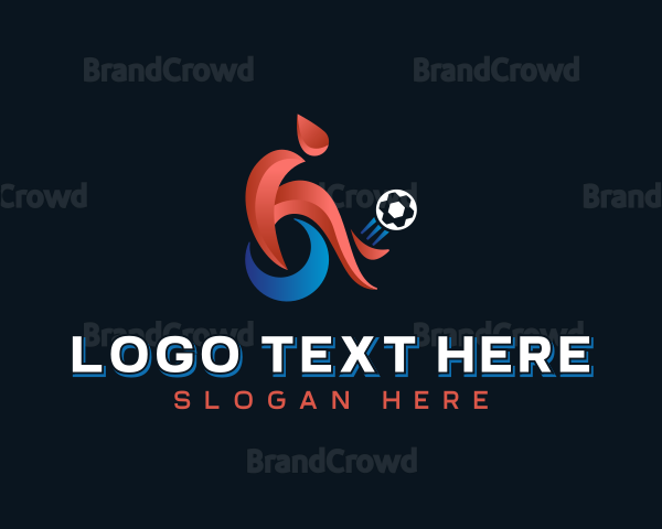 Football Wheelchair Soccer Logo