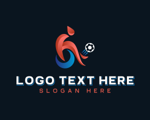 Inclusive - Football Wheelchair Soccer logo design