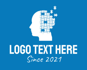 Jigsaw Puzzle - Mental Health Puzzle logo design