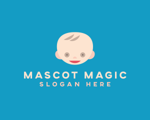 Cute Baby Head  logo design