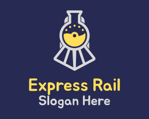 Science Flask Train logo design