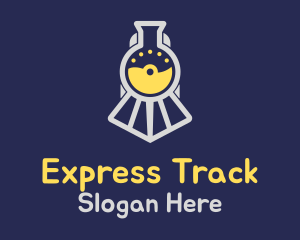 Train - Science Flask Train logo design