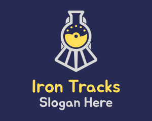 Science Flask Train logo design