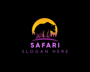 Wild Bear Safari logo design