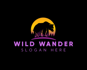 Wild Bear Safari logo design