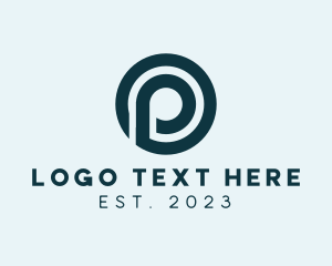 Hospitality - Creative Broadcasting Letter P logo design