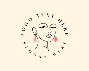 Minimalist - Beauty Woman Jewelry logo design