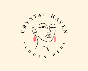 Beauty Woman Jewelry logo design