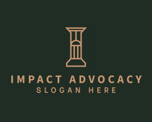 Column Law Firm Pillar logo design