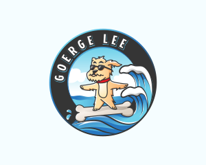 Wave - Dog Surf Ocean logo design