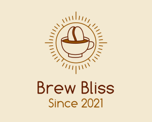 Brewed Coffee Target  logo design