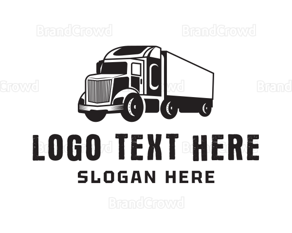 Delivery Trailer Truck Logo