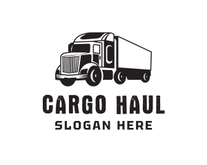 Delivery Trailer Truck  logo design