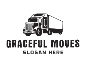 Delivery Trailer Truck  logo design