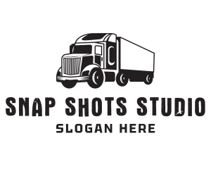 Truckload - Delivery Trailer Truck logo design