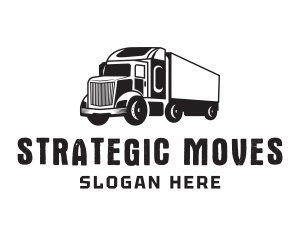 Delivery Trailer Truck  logo design