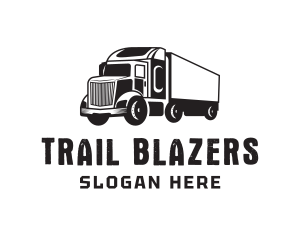 Delivery Trailer Truck  logo design