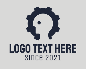 Gear - Industrial Human Worker logo design